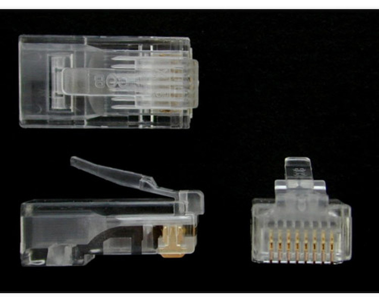 StarTech.com Category 5 RJ45 1-piece Connectors for Solid Wire (Bulk) кабельный разъем/переходник