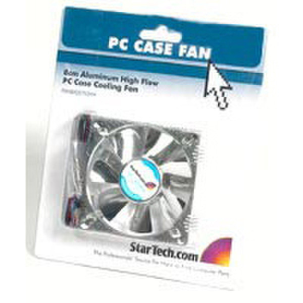 StarTech.com Aluminum 8x2.5cm High Flow Case Fan with TX3 Connector