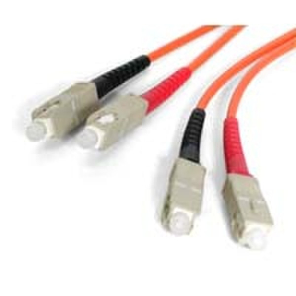 StarTech.com 15m Multimode Duplex Fiber Optic Cable SC-SC 15m Orange Glasfaserkabel