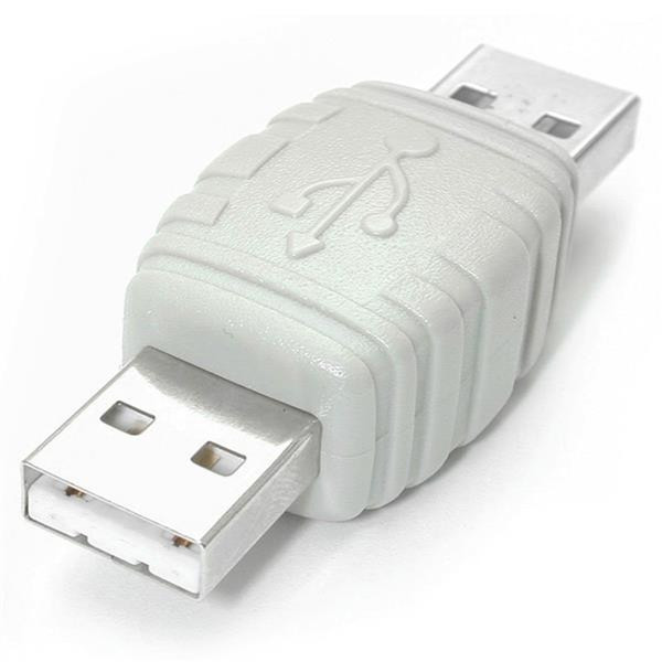 StarTech.com Gender Changer USB A Male to USB A Male Белый кабельный разъем/переходник