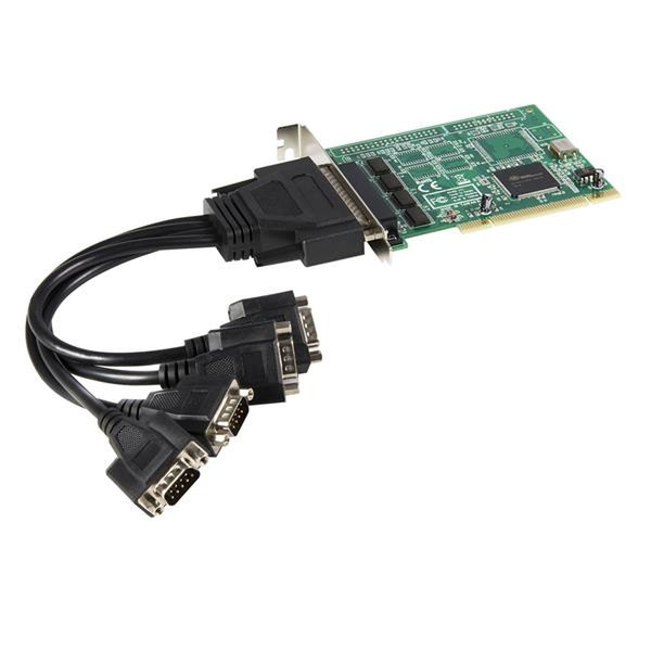 StarTech.com 4 Port Serielle RS232 PCI Schnittstellenkarte mit 16550 UART