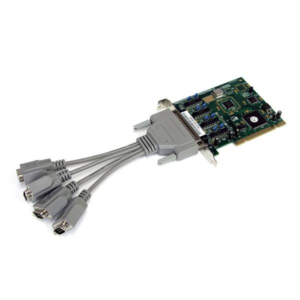 StarTech.com 4 Port PCI RS232 Serial Adapter Card High Speed 16950 cable included