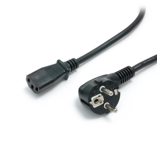 StarTech.com PXT101EUR 1.8м CEE7/7 Schuko Разъем C13 Черный кабель питания