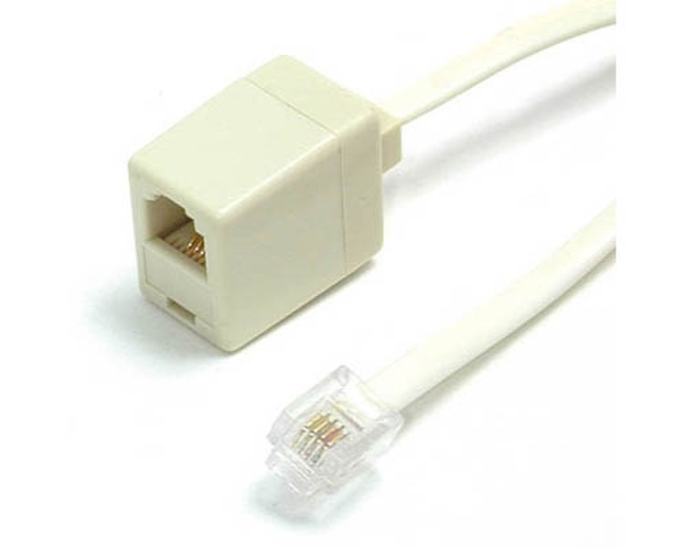StarTech.com 14 ft. RJ11 Telephone Extension Cable 4.27m Beige telephony cable