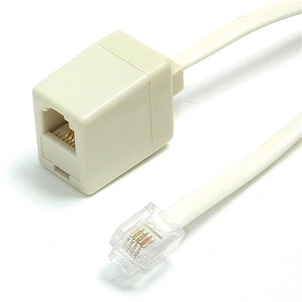 StarTech.com 25 ft RJ11 Telephone Extension Cable telephony cable