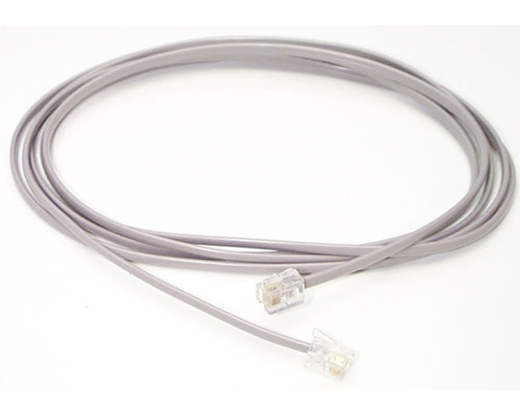 StarTech.com 6 ft. RJ11 Telephone/Modem Cable 1.83м Серый телефонный кабель