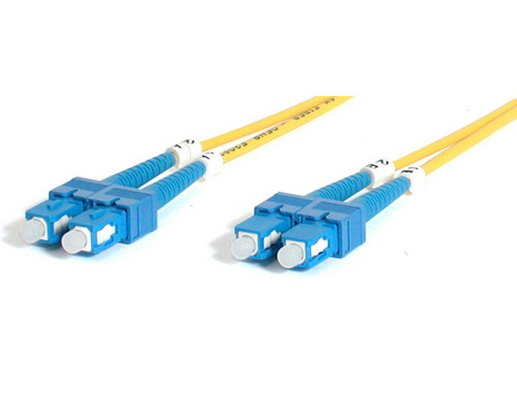 StarTech.com 10m Singlemode Duplex Fiber Cable SC-SC 10м Желтый оптиковолоконный кабель