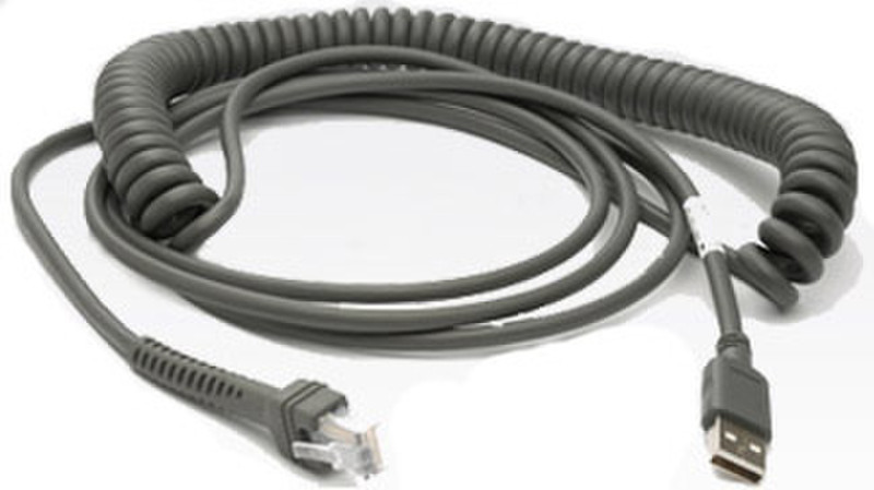 Zebra USB A/Series A, M/M, 4.57m 4.57м USB A Серый