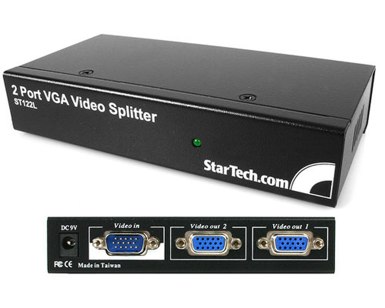 StarTech.com 2 Port 250 MHz VGA Video Splitter / Distribution Amplifier video servers/encoder