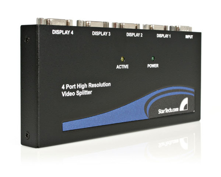 StarTech.com 4 Port High-Resolution 350 MHz VGA Video Splitter / Distribution Amplifier