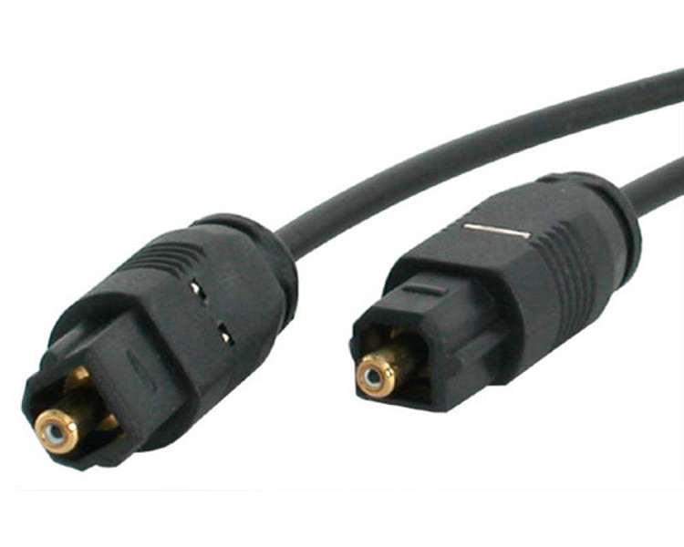 StarTech.com 6 ft Thin Toslink Digital Audio Cable 1.83m Schwarz Audio-Kabel
