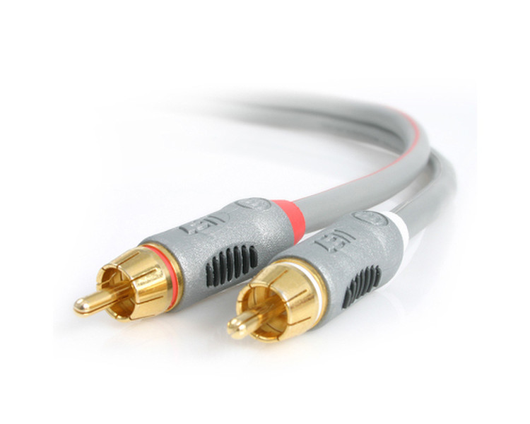StarTech.com Cable ZEN 3.3 ft (1m) RCA Audio Cable 1m Grau Audio-Kabel