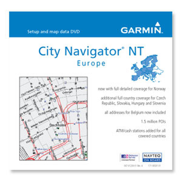 Garmin City Navigator NT Europe, Germany & Czech Republic