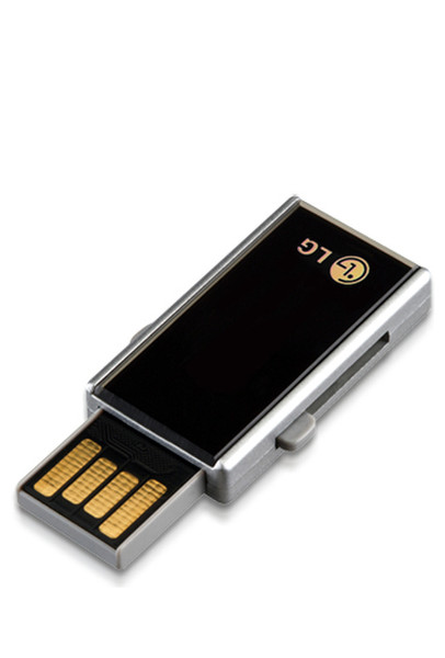 LG UM68GNPB 8ГБ USB 2.0 Type-A Черный, Cеребряный USB флеш накопитель
