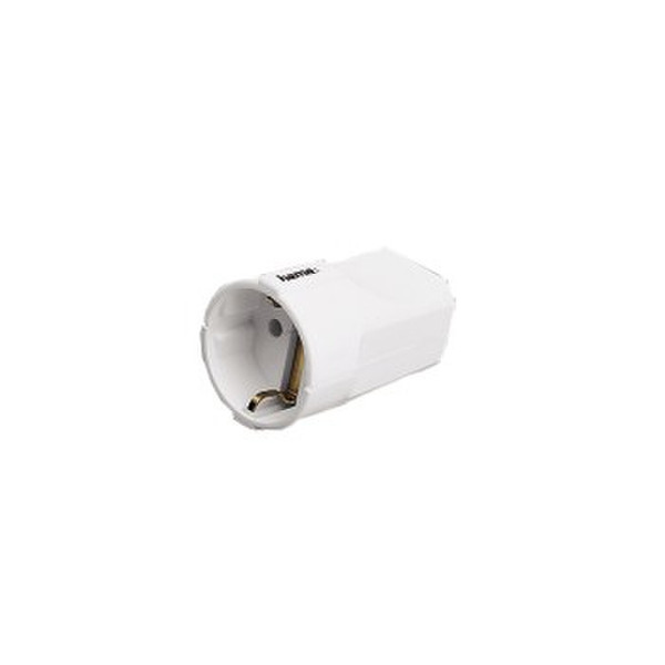 Hama Socket with Earth Contact, white