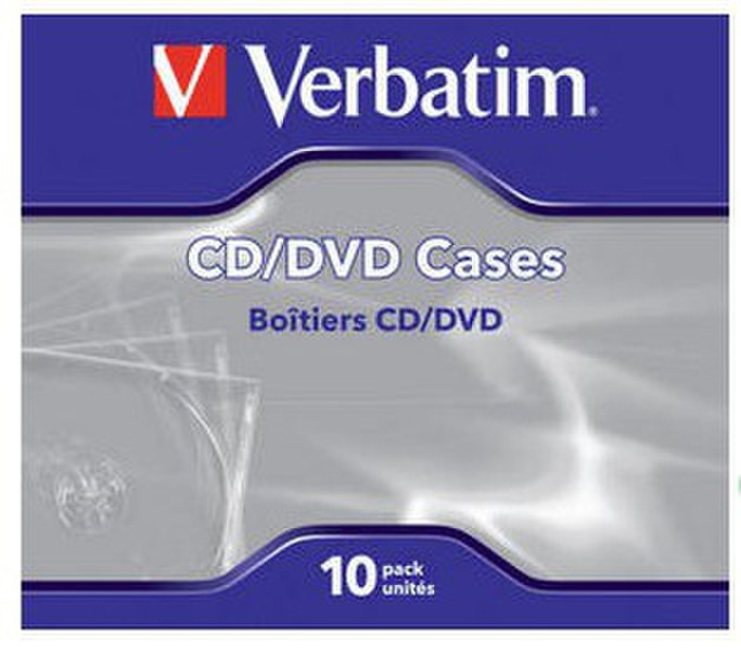 Verbatim Empty CD/DVD Jewel Cases 10pk 1discs