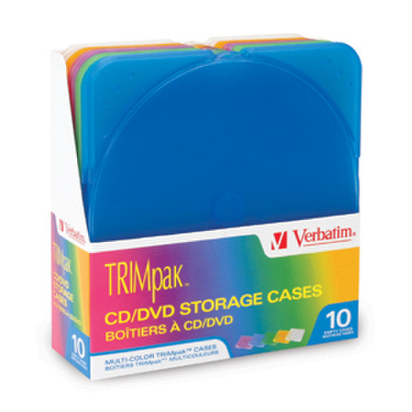 Verbatim TRIMpak Color Cases, 10pk