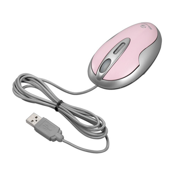 Targus Optical USB Notebook Mouse, Pink/Silver USB Оптический 800dpi компьютерная мышь
