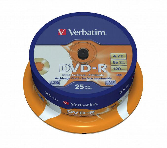 Verbatim DVD-R Archival Grade 4.7GB DVD-R 25pc(s)