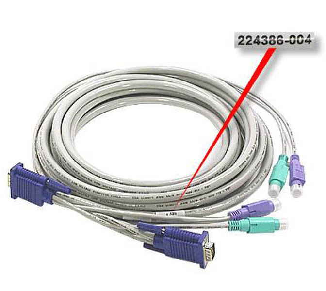 HP KVM cable assembly 6.1m 6.1m Tastatur/Video/Maus (KVM)-Kabel