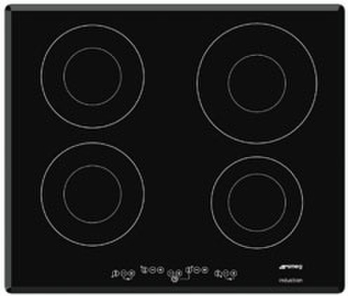 Smeg SE2644ID1 Встроенный Индукционная Черный плита