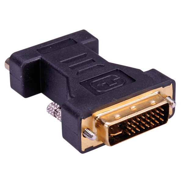 ROLINE DVI-VGA Adapter, DVI M - HD15 F Черный кабельный разъем/переходник