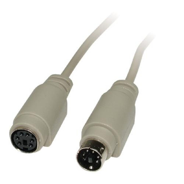 ROLINE PS2 M/F, 1.8m, ATX, moulded, extension cable 1.8m PS/2 cable