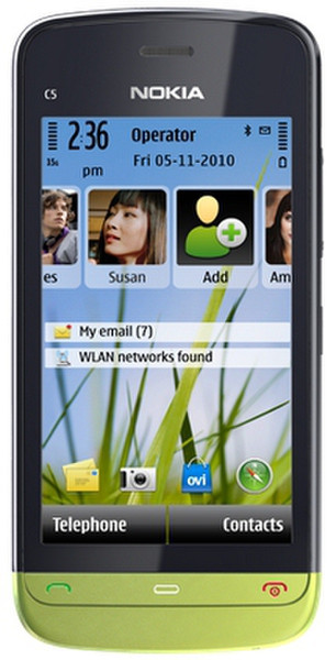 Nokia C5-03 Schwarz, Grün