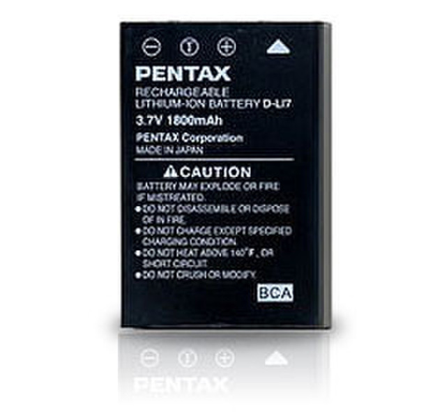 Pentax L-Ion battery D-LI7 Lithium-Ion (Li-Ion) 1800mAh 3.7V Wiederaufladbare Batterie