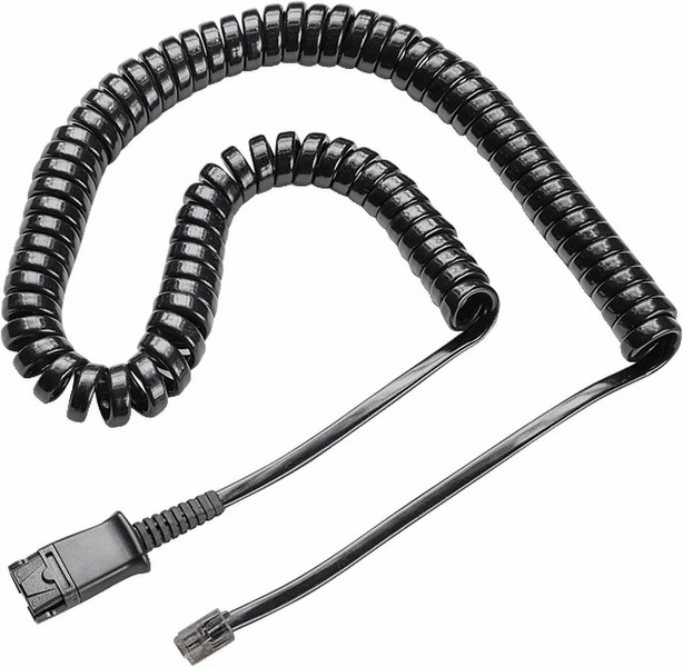 Plantronics U10P-S Черный телефонный кабель