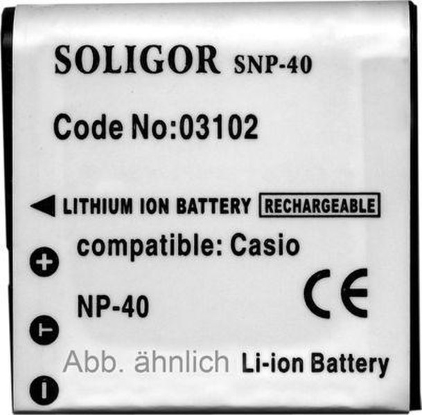 Soligor 03102 Lithium-Ion (Li-Ion) 1260mAh 3.7V Wiederaufladbare Batterie