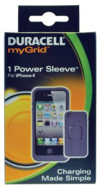 Duracell myGrid iPhone 4 Power Sleeve Innenraum Schwarz