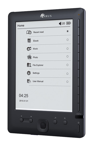 DistriRead ICARUS Go 6" 2GB Black e-book reader