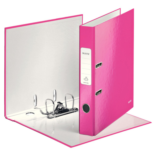 Leitz 180° WOW Cardboard Pink ring binder