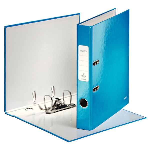 Leitz 180° WOW Cardboard Blue ring binder