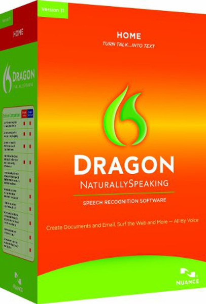 Nuance Dragon NaturallySpeaking 11 Home