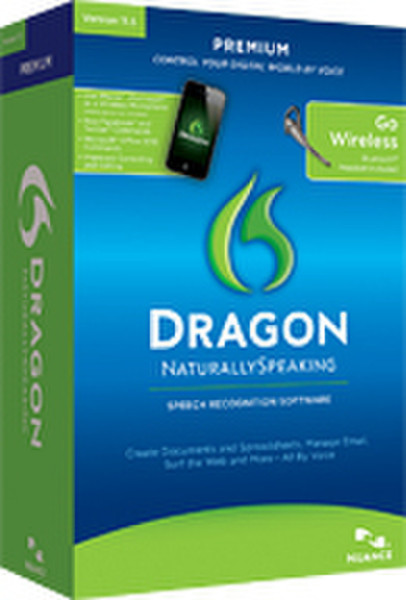 Nuance Dragon NaturallySpeaking 11 Premium Wireless