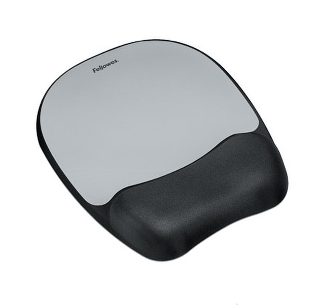 Fellowes Memory foam Mouse Pad & Wrist Rest Silver Streak Cеребряный коврик для мышки