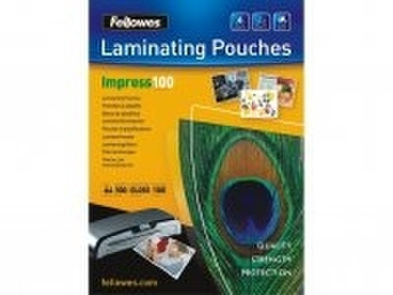 Fellowes Glossy Pouches A4 100 pcs. 100mµ ламинирующий карман