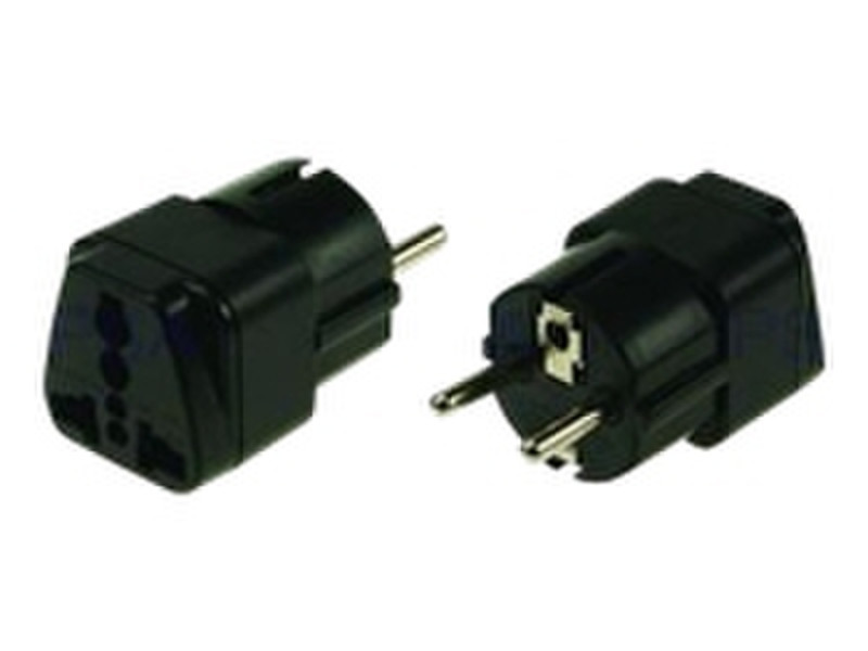 2-Power UNI0001E Universal Type C (Europlug) Black power plug adapter