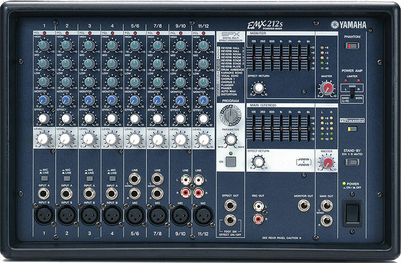 Yamaha EMX212S DJ mixer