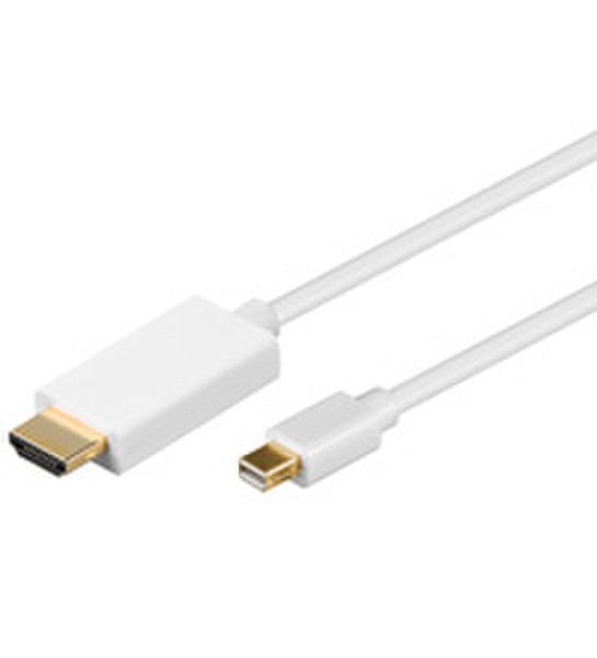 Wentronic 1m Mini DisplayPort / HDMI Cable 1m Mini DisplayPort HDMI Weiß