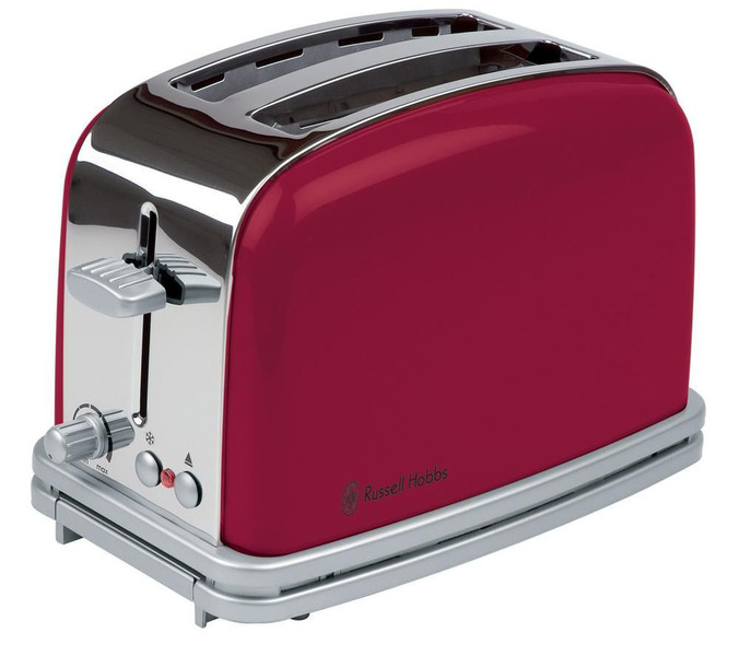 Russell Hobbs DÉCO 2slice(s) 1100W Rot, Edelstahl