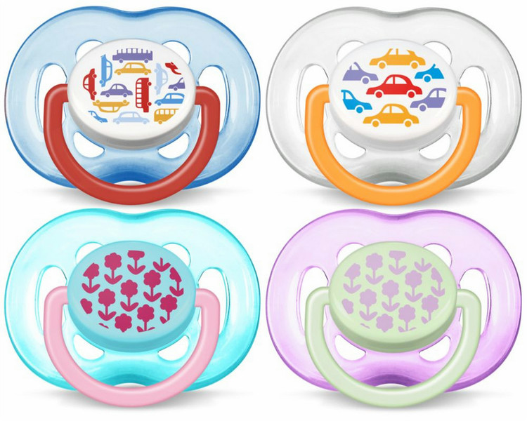 Philips AVENT SCF172/62 Free-flow baby pacifier Силиконовый Разноцветный соска-пустышка