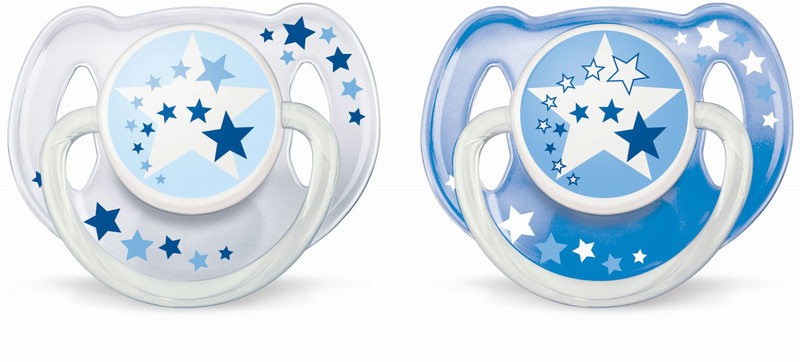 Philips AVENT SCF176/62 Night baby pacifier Силиконовый Синий, Белый соска-пустышка