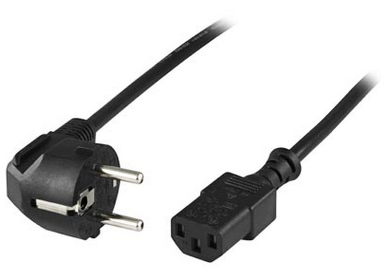 Deltaco DEL-110 3m Black power cable