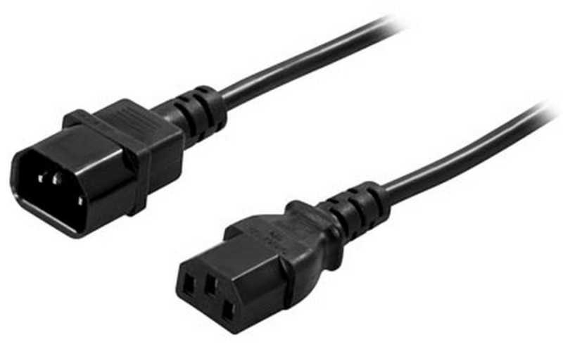 Deltaco DEL-113 2m Black power cable