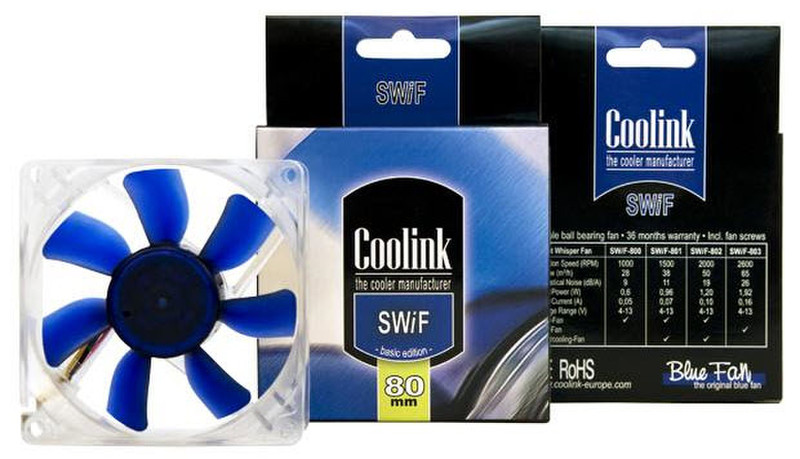 Coolink SWiF 801R Корпус компьютера Вентилятор