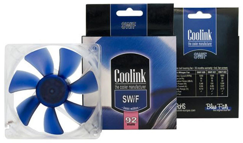 Coolink SWiF 922 Корпус компьютера Вентилятор