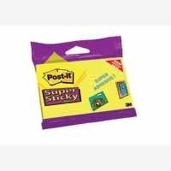 Post-It Super Sticky Notes, 76 x 127mm (12 Pack) Yellow self-adhesive label